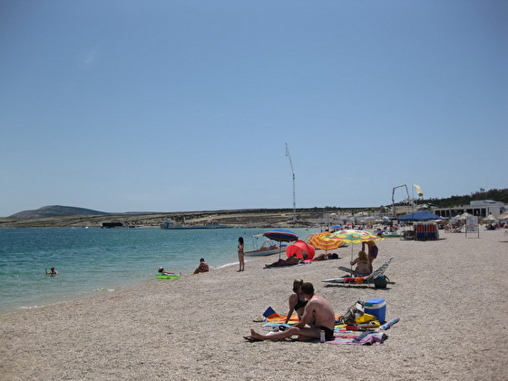 Ile de Pag, plage Zrce